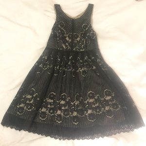 Free People Black Lace Dress Size 2